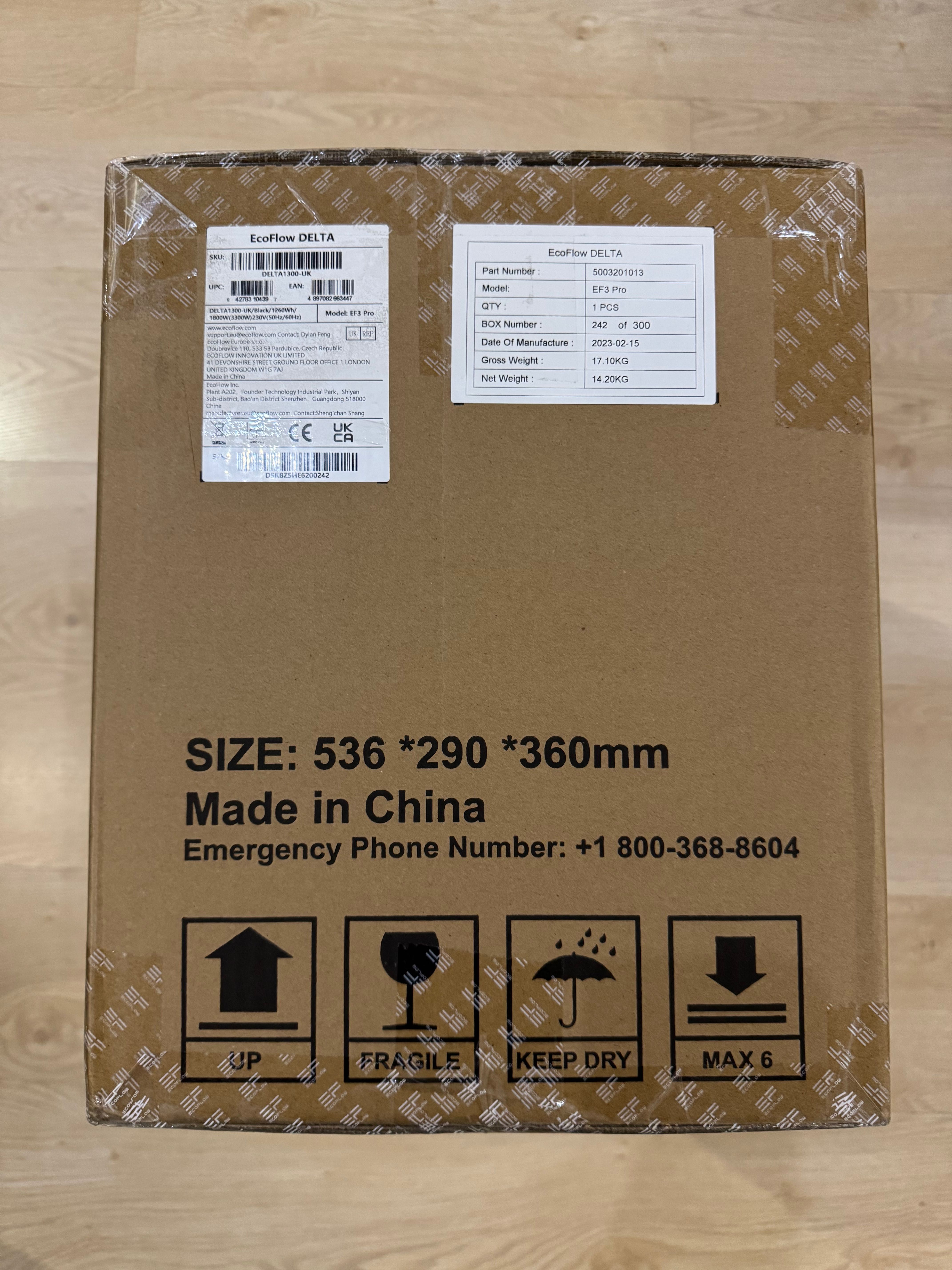 Зарядна станція EcoFlow DELTA (DELTA1300-UK, EF3 Pro) 1260 Вт·год