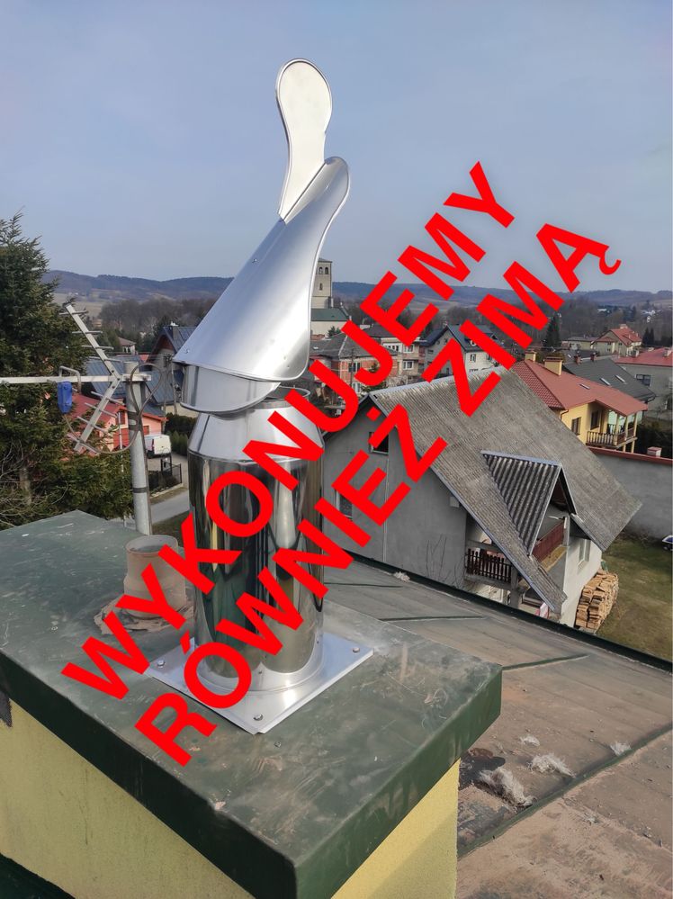 Frezowanie, rozwiercanie kominów. Wkłady kominowe, kominy izolowane