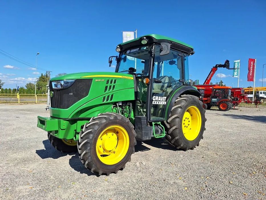 John Deere JD 5105 GF, ciągnik sadowniczy, ogrodniczy, 105 KM 4-cyl, I-szy właściciel  Finansowanie 0% na 2 lata! Przetestuj ciągnik ZA DARMO! 5100,5095,5090