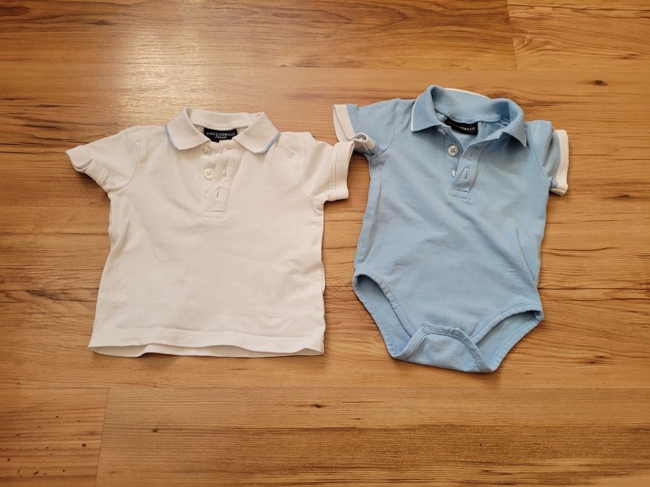Eleganckie dresowe body i t shirt 62 coccodrillo