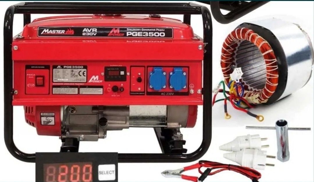 Бензиновий генератор Mastercut PGE 3500 2,8кВт/3кВт.