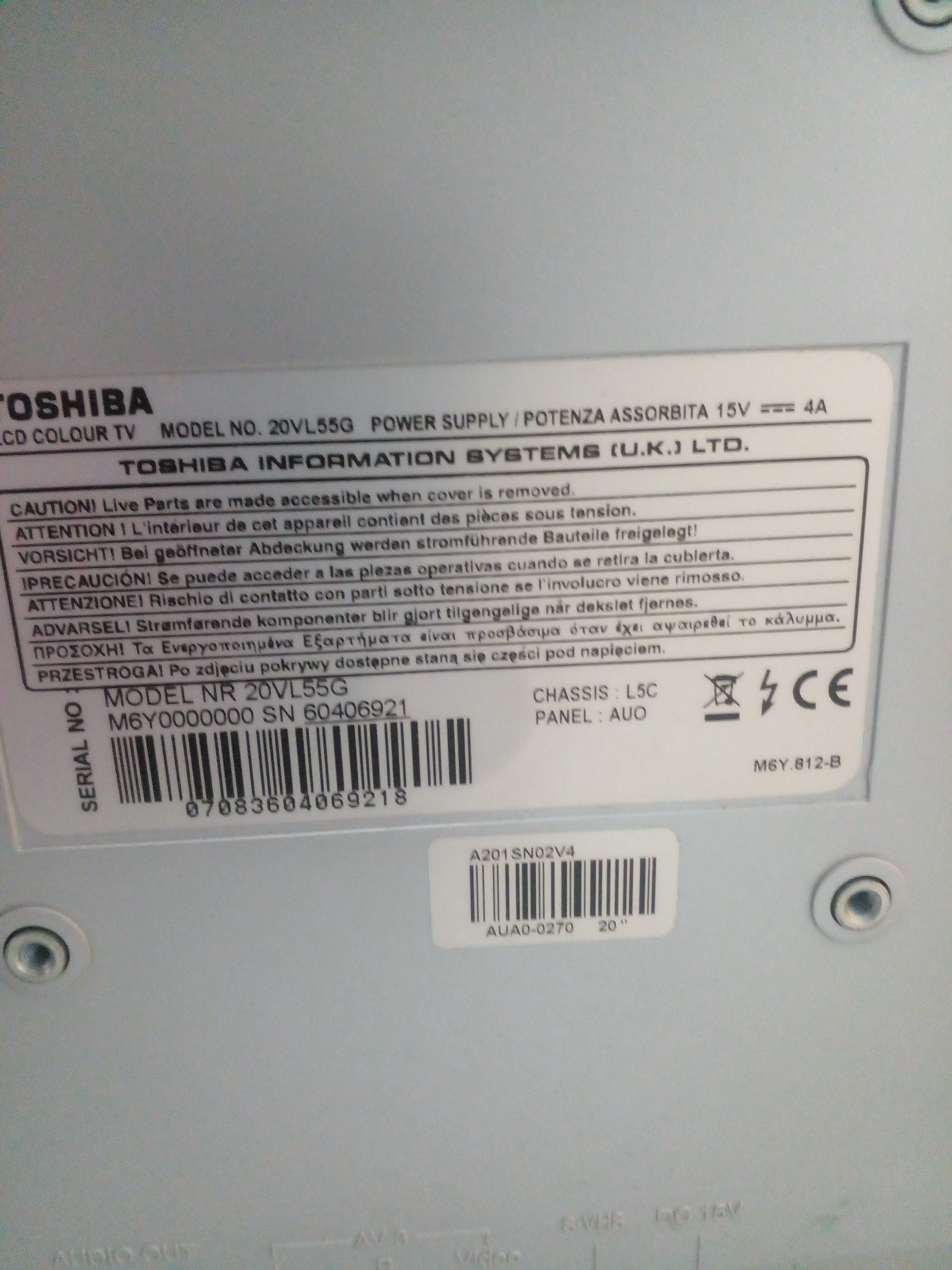 Продам тв лсд тошиба 20 д