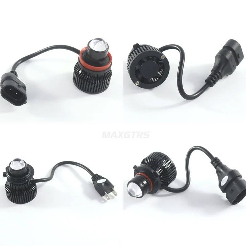 Міні лінзи H8 H9 H11 LED MAXGTRS для ближнього, дальнього,  ПТФ світла