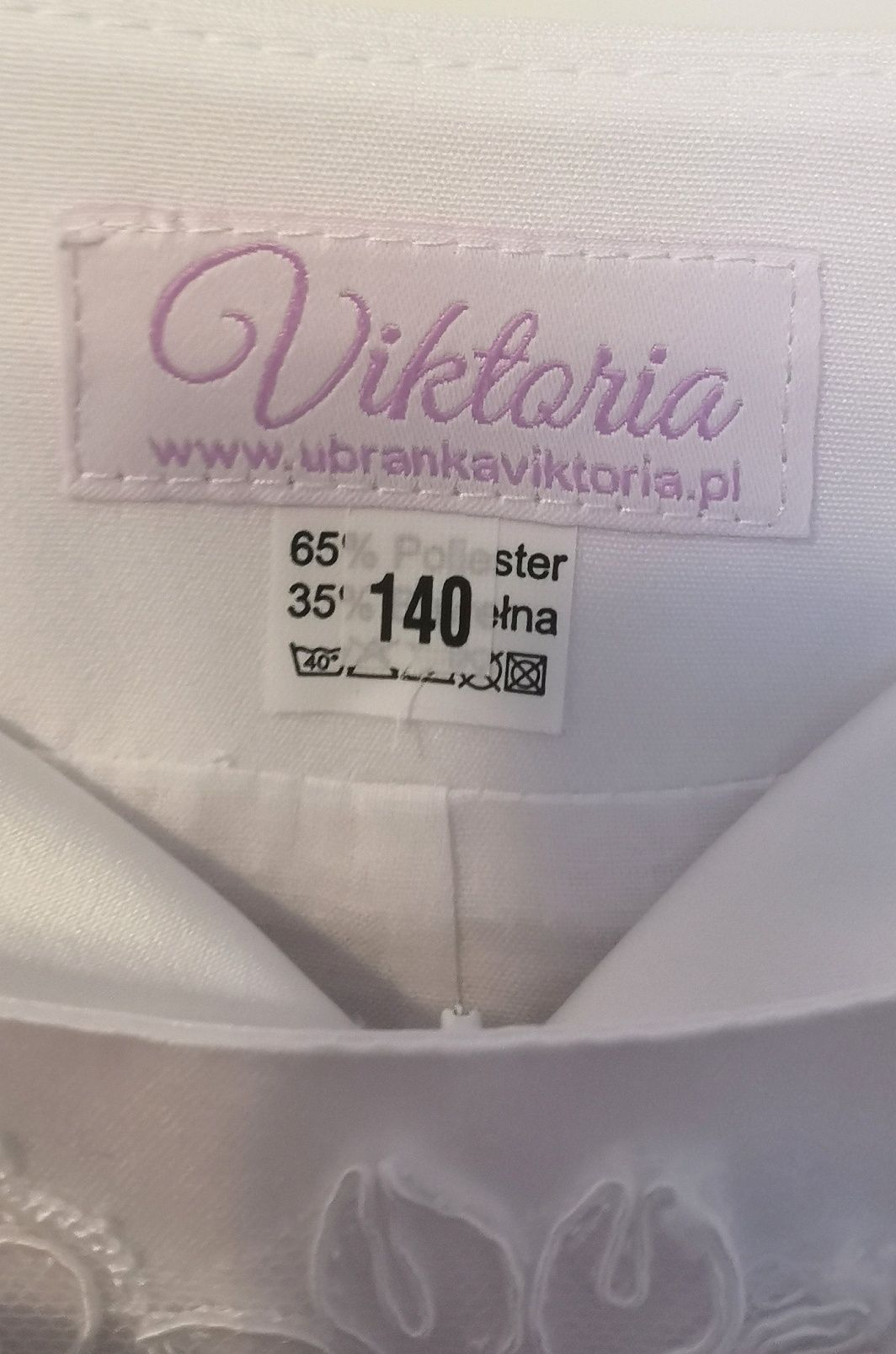 Sukienka komunijna Viktoria r. 134, bolerko r. 140