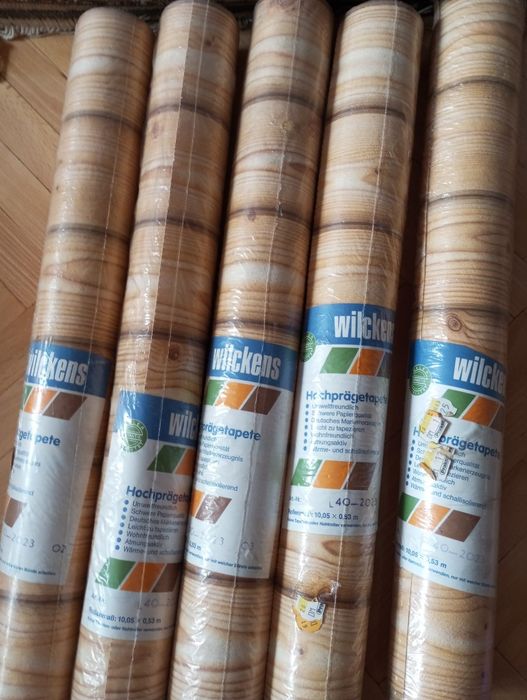 Tapeta deski PRL 5 rolek nowa