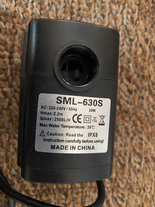 Помпа погружна для акваріума, ставка, фонтану