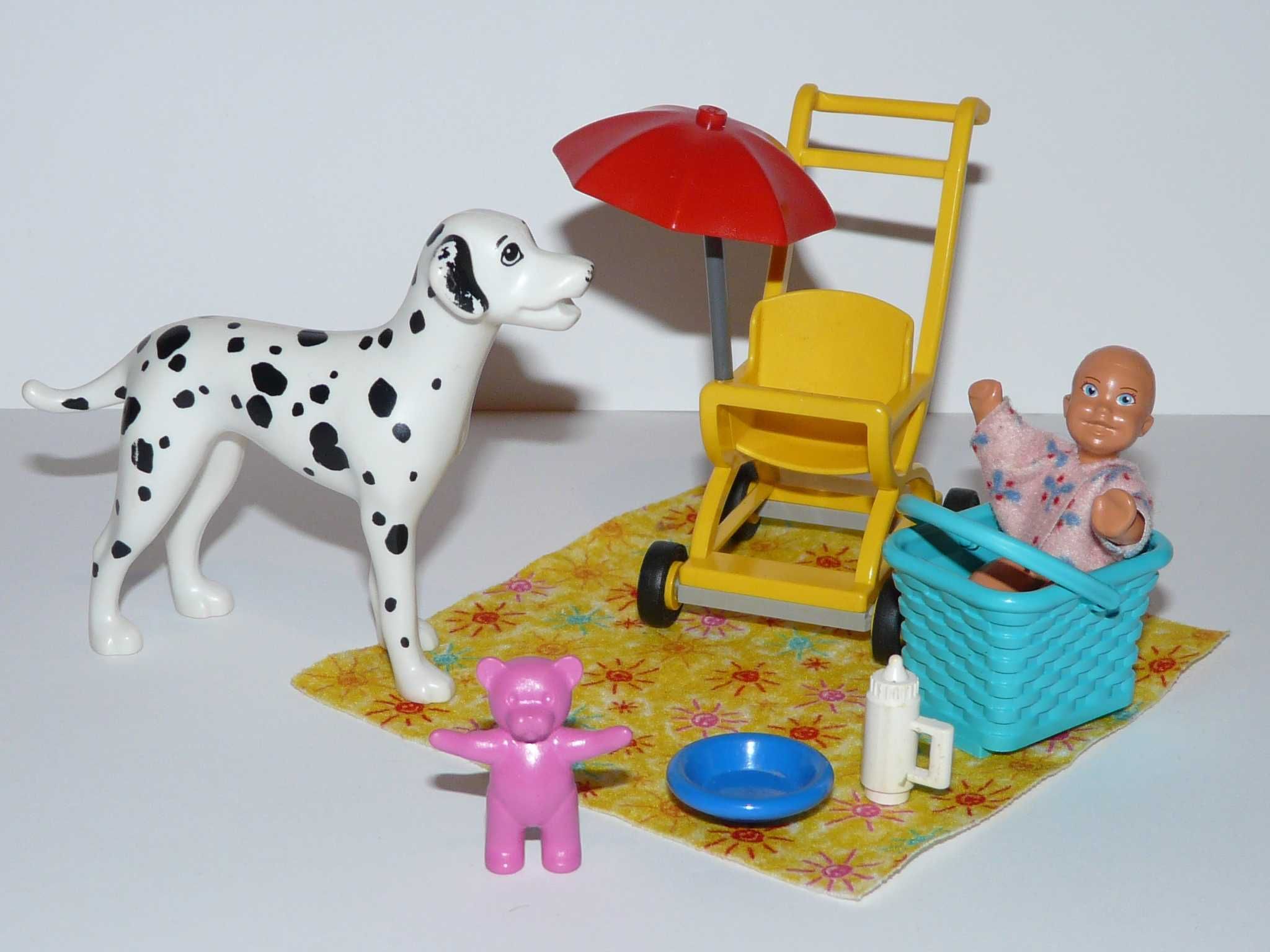 Lego scala belville friends wózek niemowlak pies dalmatyńczyk miś