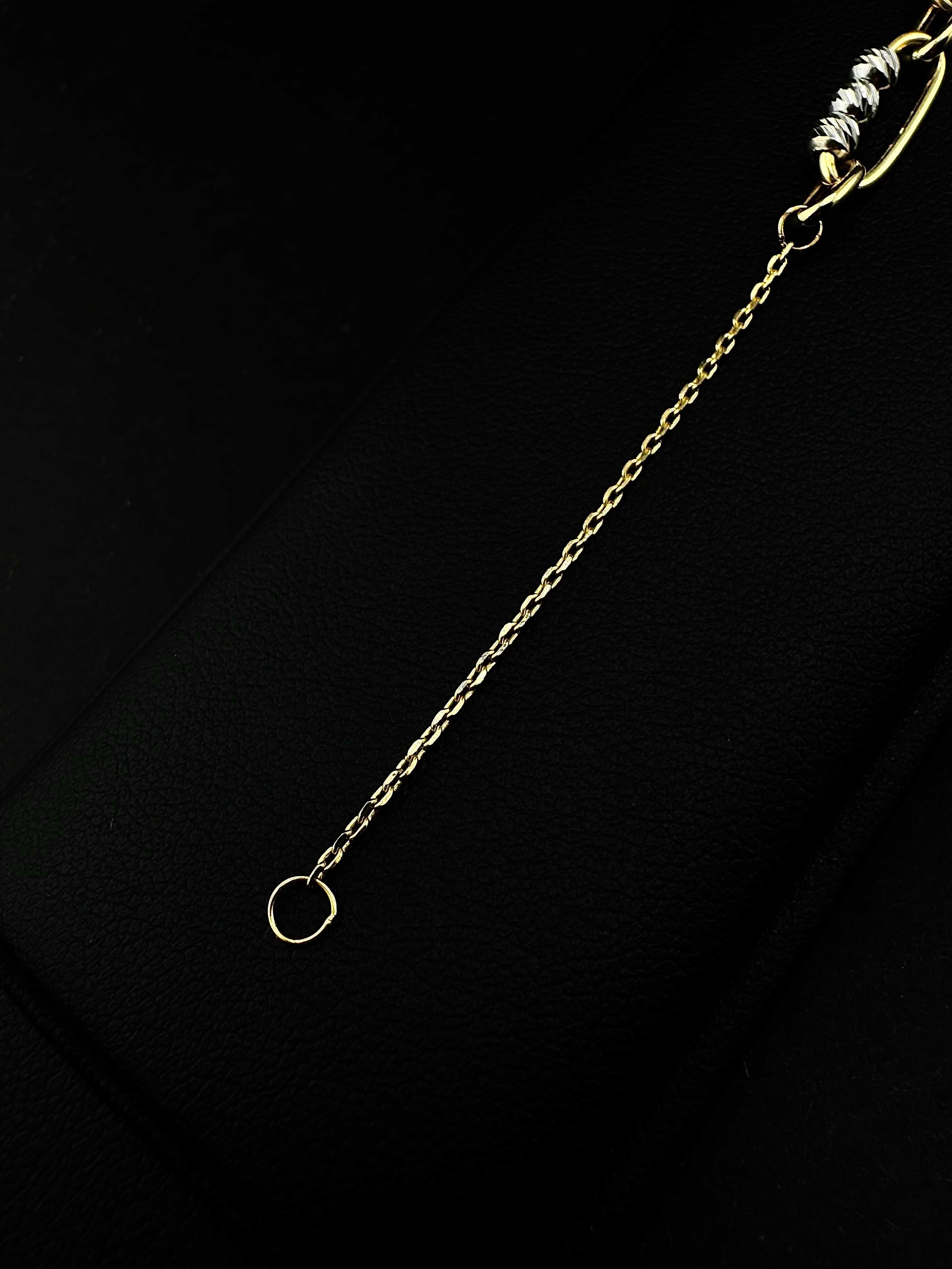 Zjawiskowa złota bransoletka 2,74g PR.585 14K dł. 15cm