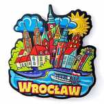 Magnes na lodówkę metalizowany Wrocław