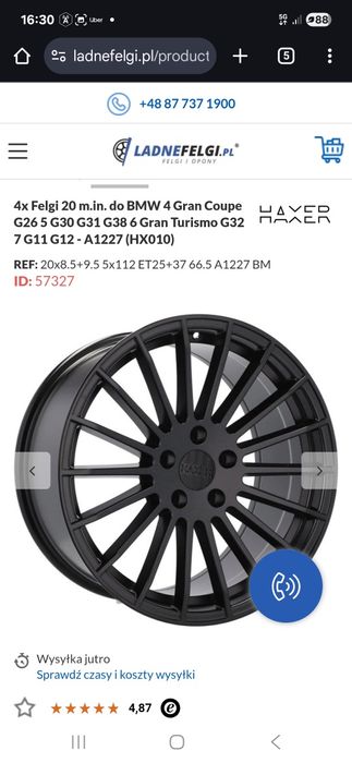 Felgi  20 cali z oponami michelin pilot sport