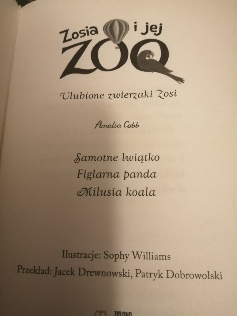 Zosia i jej Zoo 3 książeczki w jednej