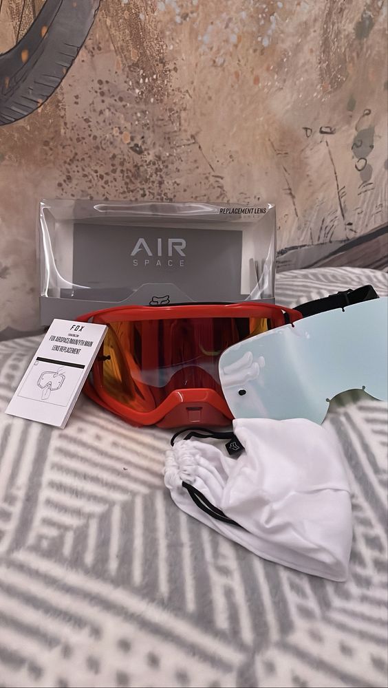GOGLE FOX AIRSPACE DKAY - spark fluo red os