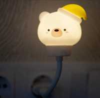 Ночник светодиодный my home USB мишка, мини 3d лампа, аксессуар