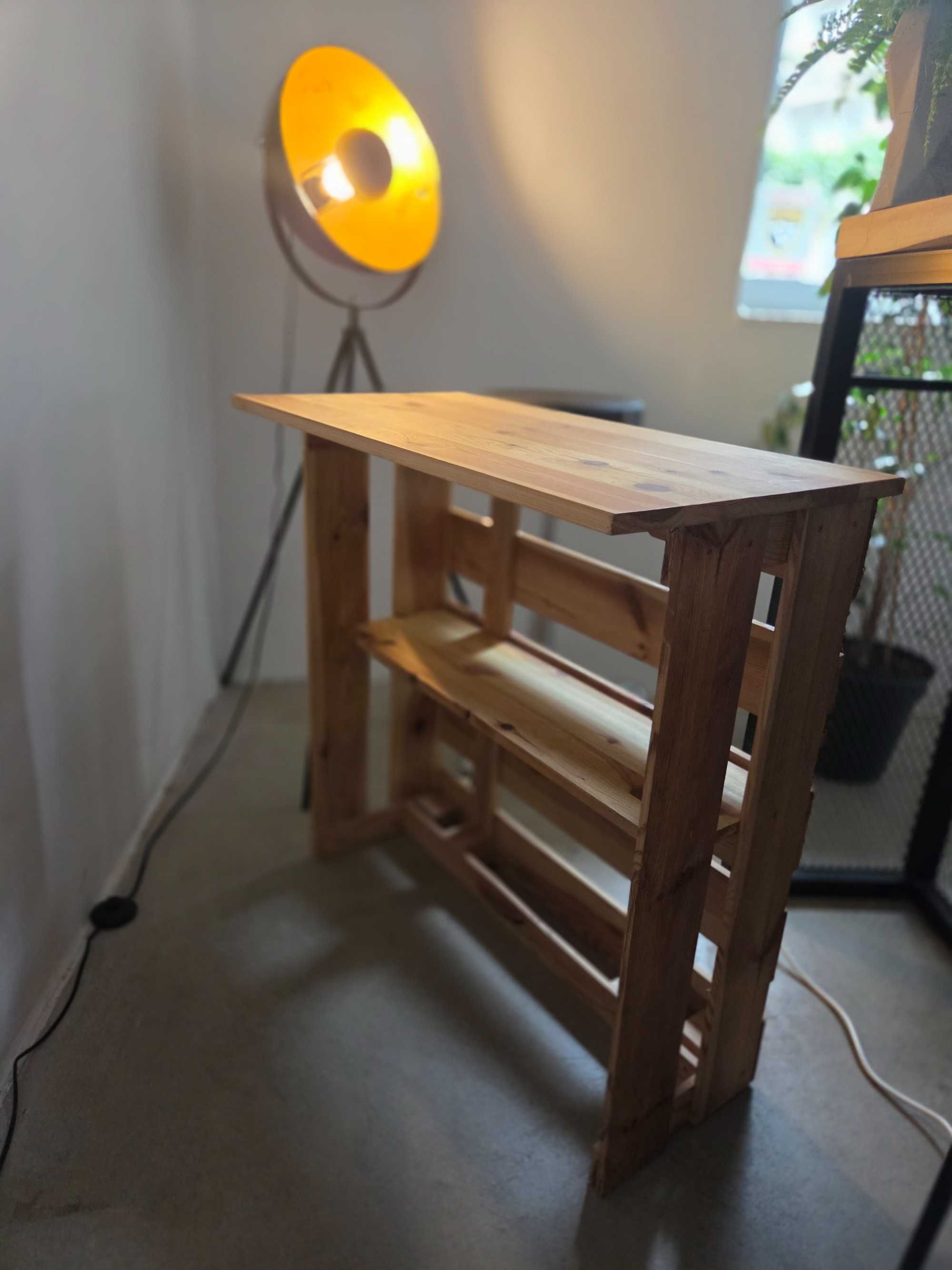 Lada z palet z drewnianym blatem – styl loft / handmade