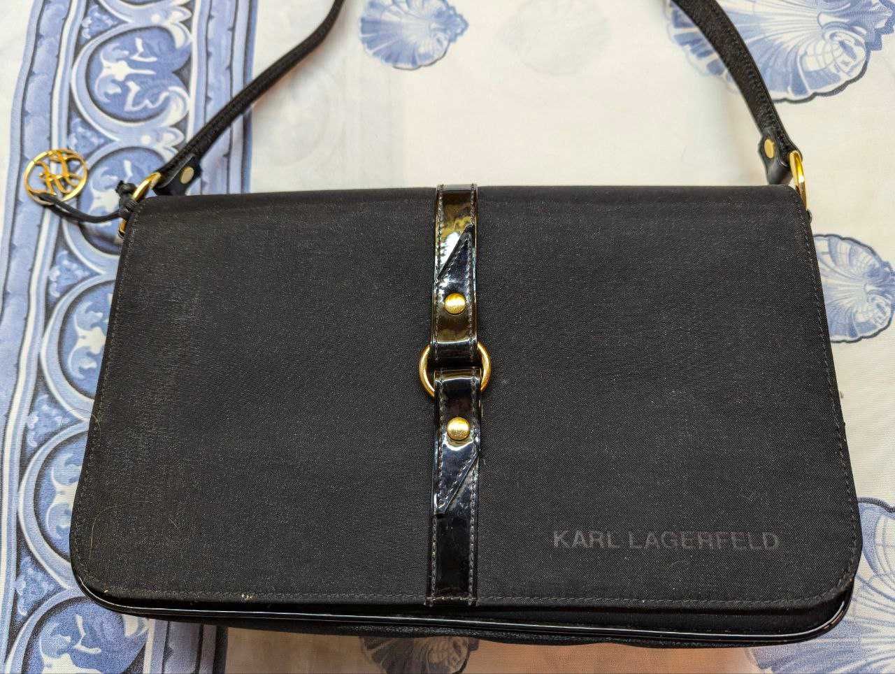 Сумка через плечо Karl Lagerfeld x Menard, Оригинал, черного цвета
