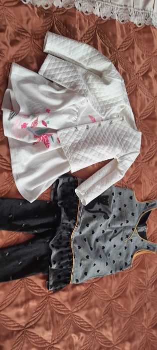 Ubranka dla dziewczynki zestaw paka ubran 86/92 kurtka
