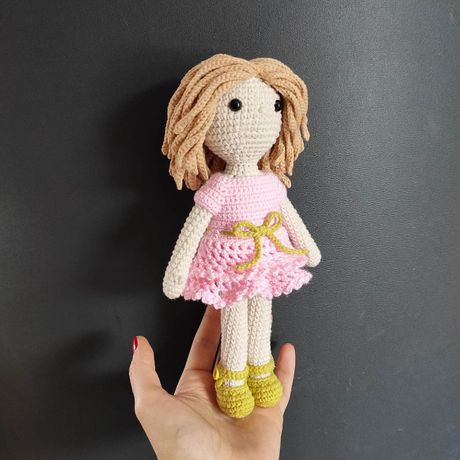 Кукла игрушка ручной работы хендмейд Лялька в'язана іграшка