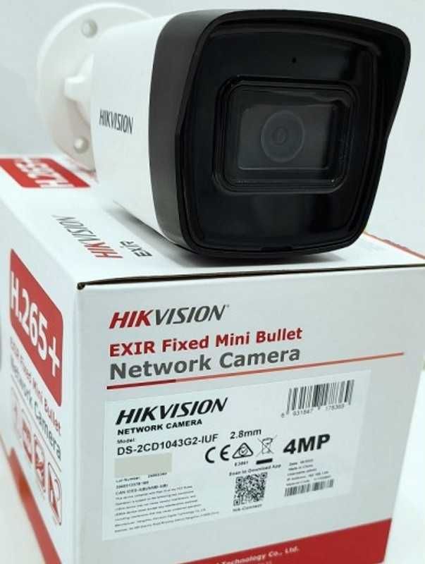 IP відеокамера 4 Мп Hikvision DS-2CD1043G2-IUF з мікрофоном (2.8 мм)