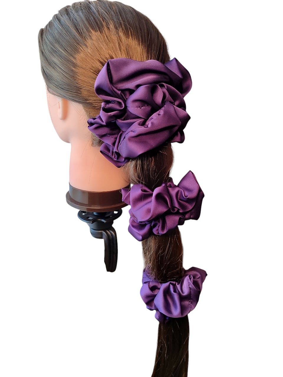 Scrunchie do włosów rozm M Jedwab