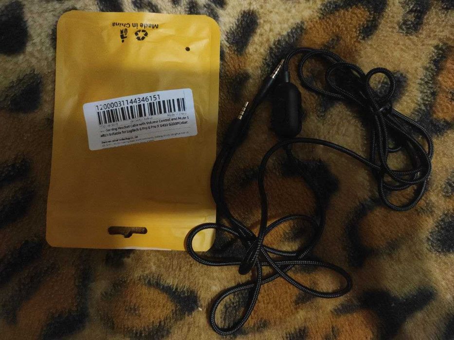 Кабель шнур провод для навушників Logitech G Pro, G Pro X, G433, G233
