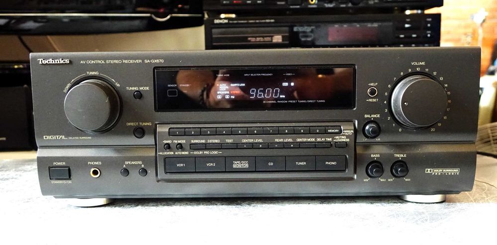 Amplituner 5.0 TECHNICS SA GX 670, moc 150W-gabinet!