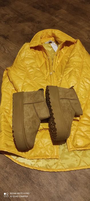 Śniegowce damskie 40 i kurtka oversize nowe z metką