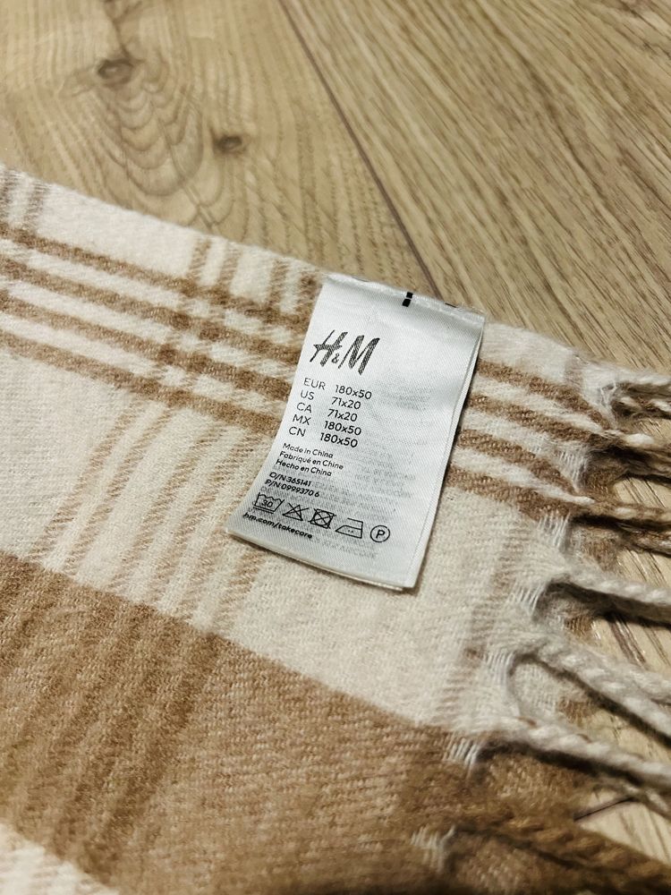 Nowa duża ciepła chusta szal szalik H&M