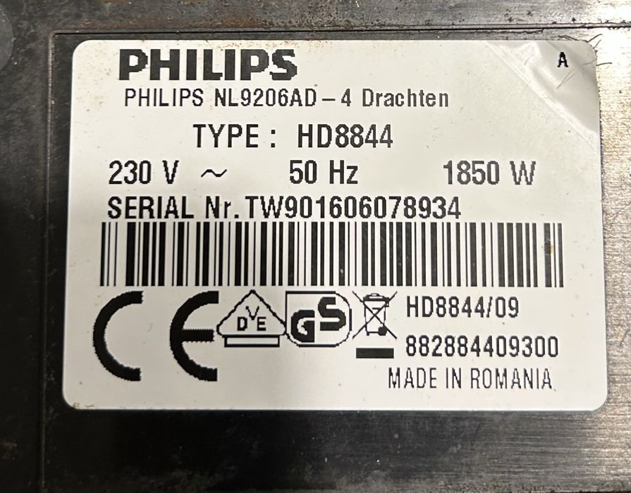 Philips HD8844 płyta główna elektronika