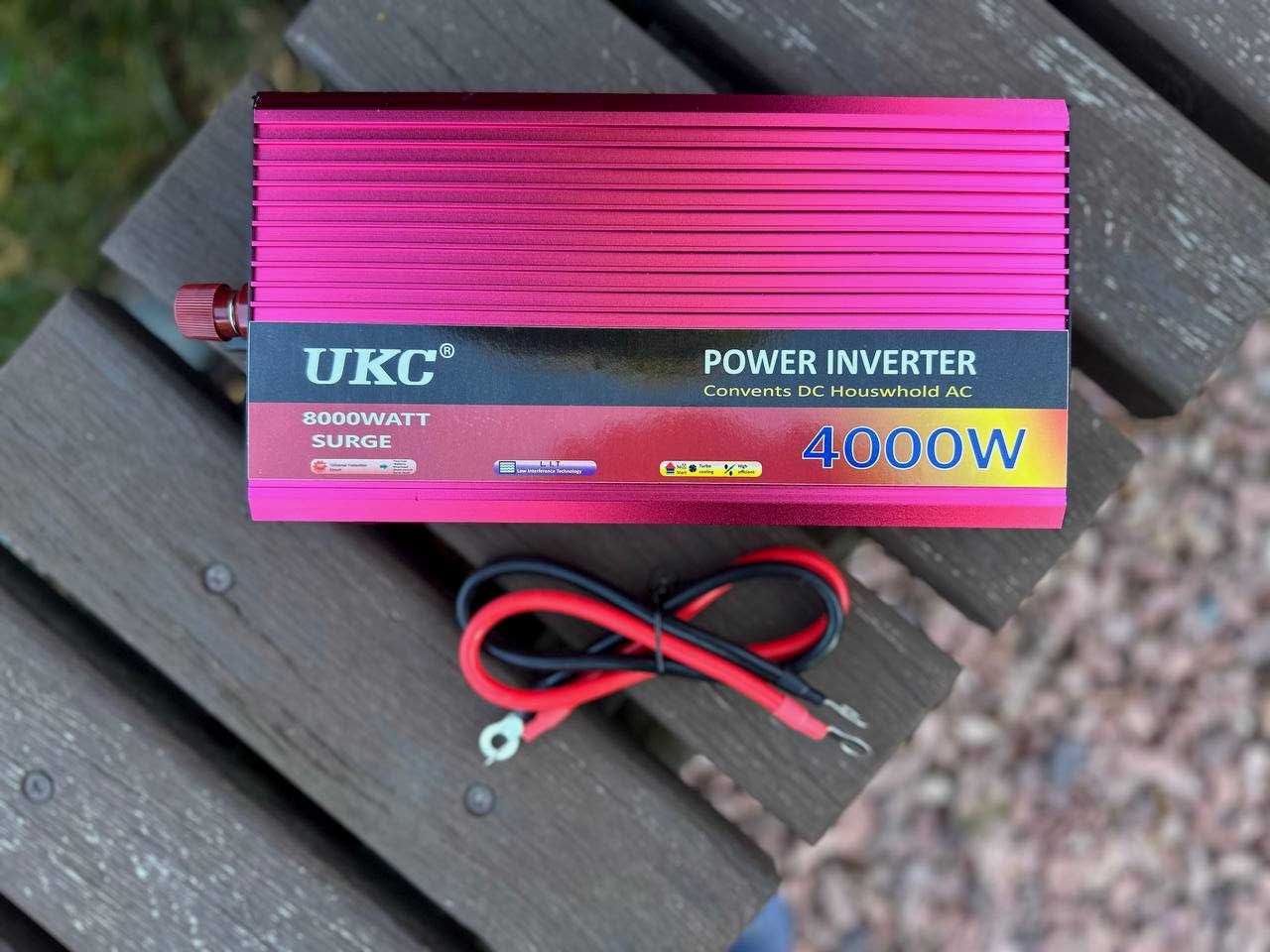 Преобразователь инвертор 12v 220v 4000W плавный запуск. Пиковая 8000W
