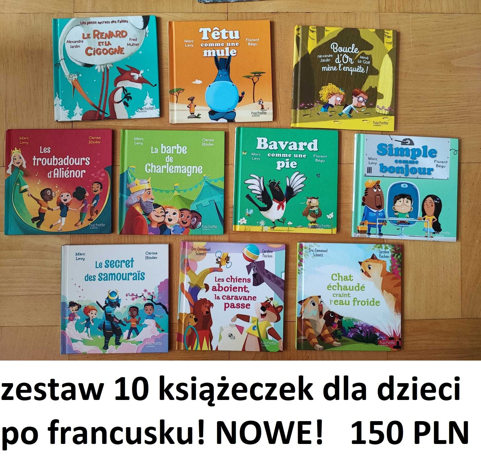 Zestaw 10 książeczek dla dzieci PO FRANCUSKU - nowe!!!