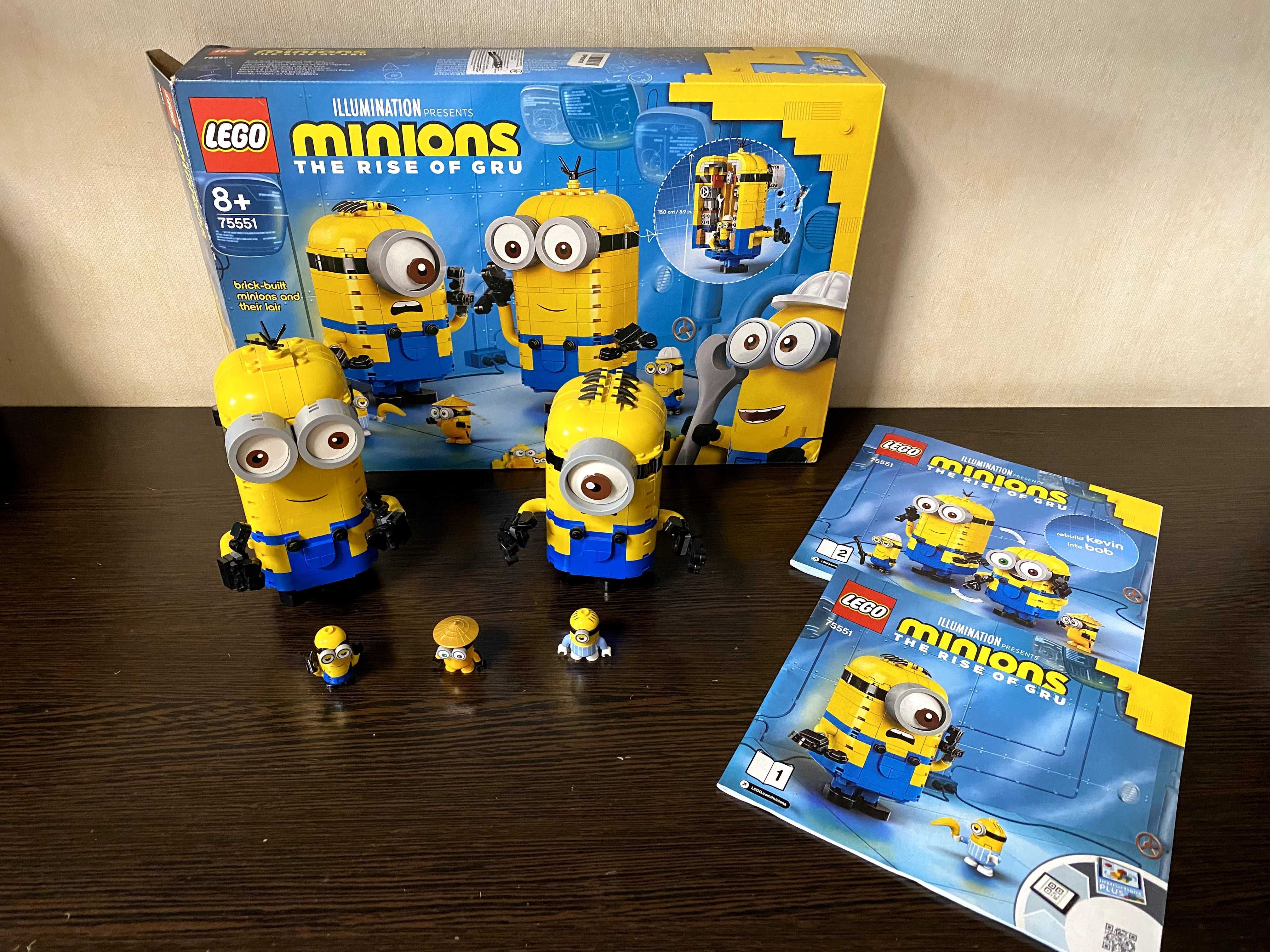 LEGO Minions Складені з кубиків міньйони та їхнє лігво (75551)