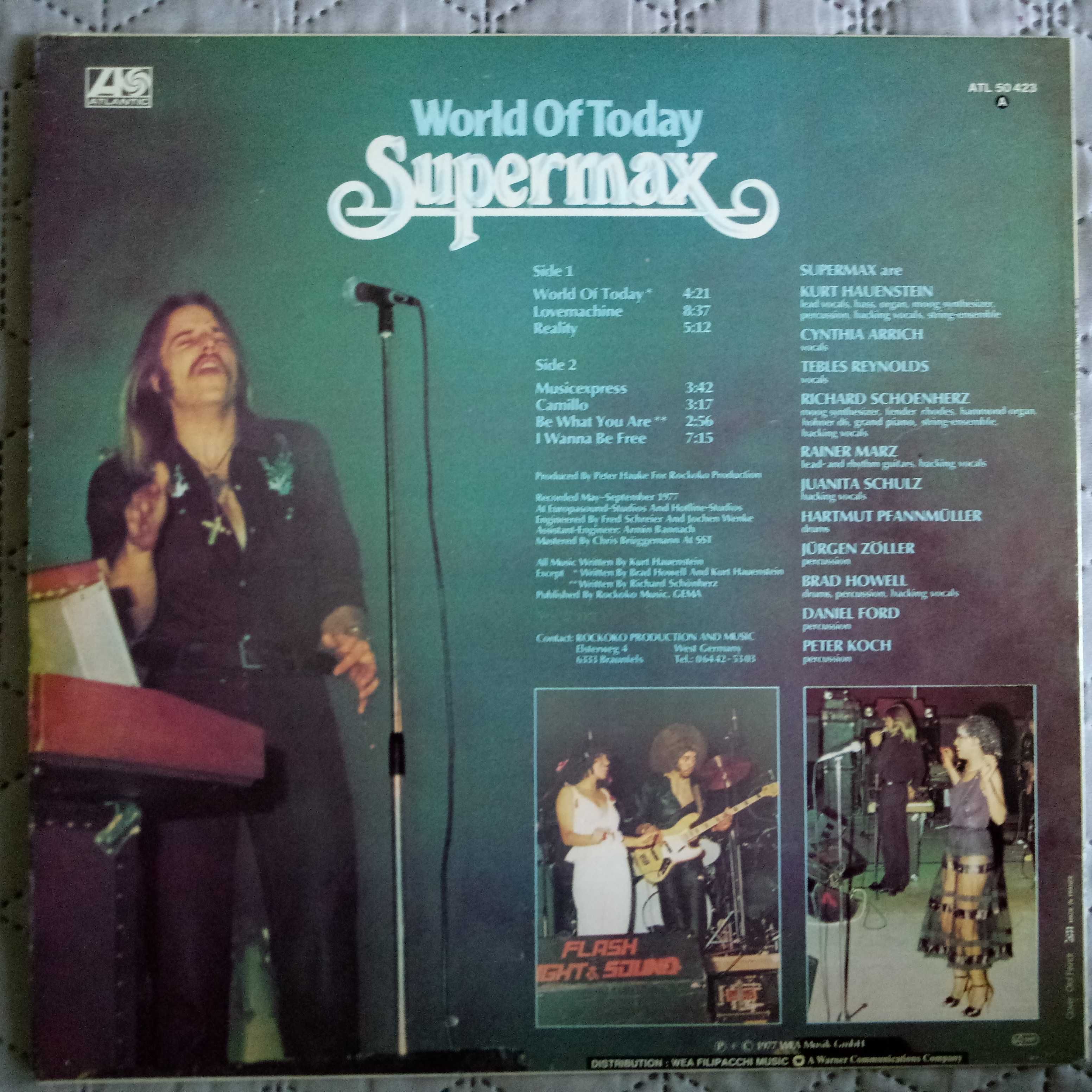 Supermax 1977 World of Today. Пластинки винил.