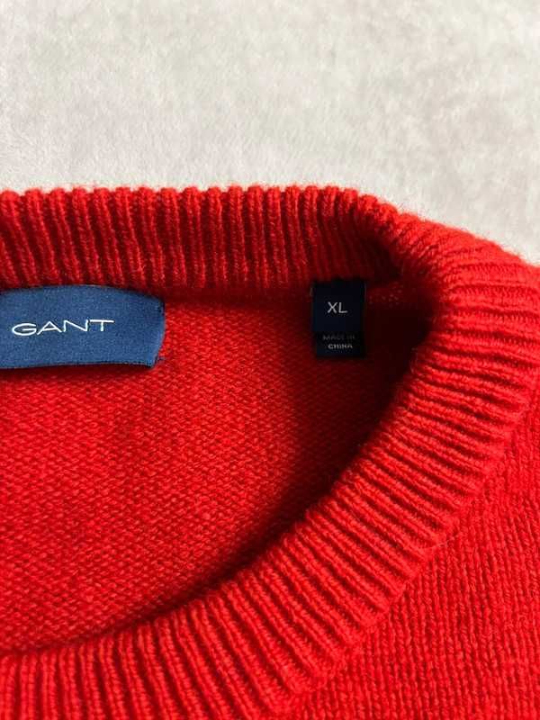 Czerwony sweter Gant XL