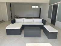 Conjunto jardim vime preto - Excelente estado