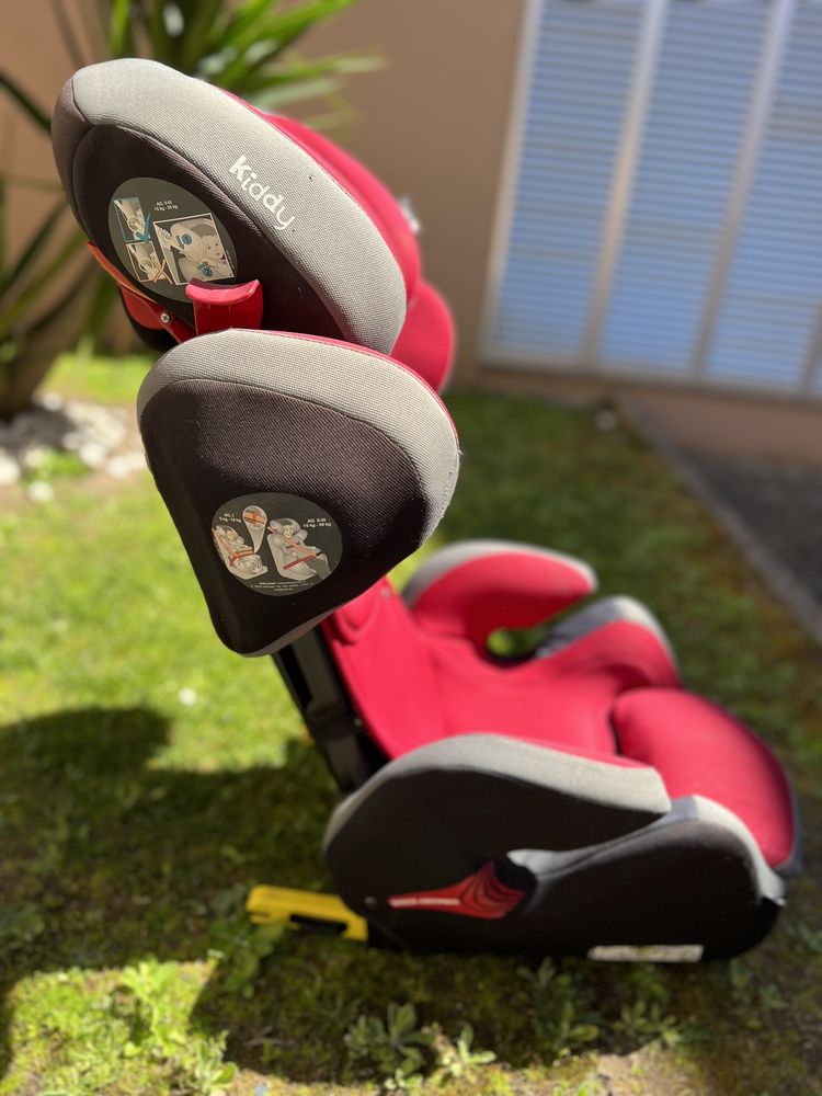 Cadeira de carro kiddy guardianfix pro 2 grupo 1,2,3 isofix