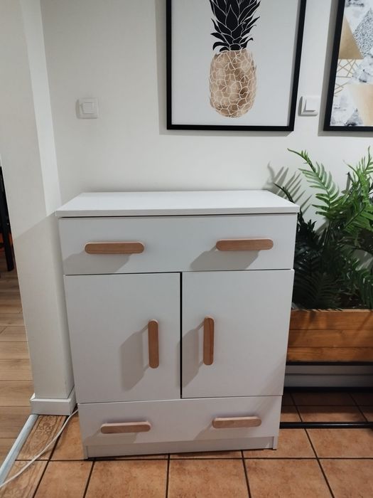 Meble dziecięce młodzieżowe białe zestaw