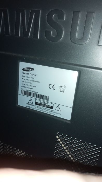 Продам телевизор SAMSUNG модель PS-42C92HR в рабочем состоянии.