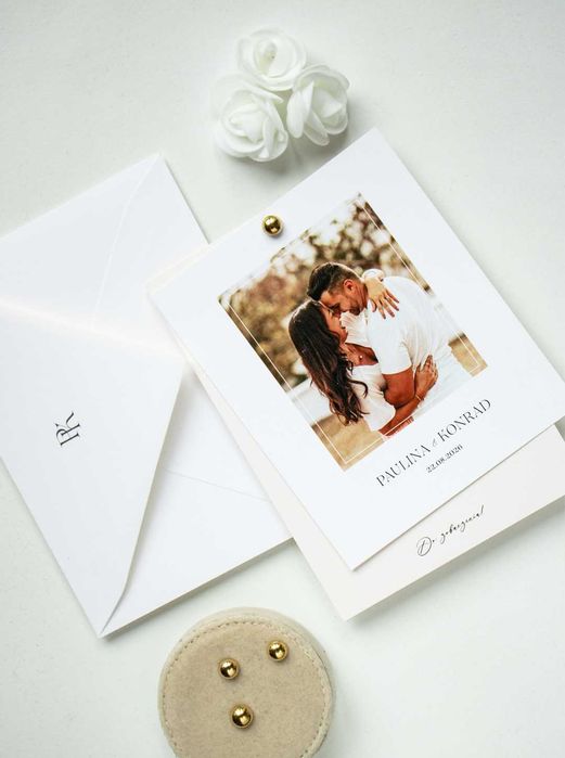 Zaproszenia ślubne ze zdjęciem, wesele, ślub, papeteria ślubna