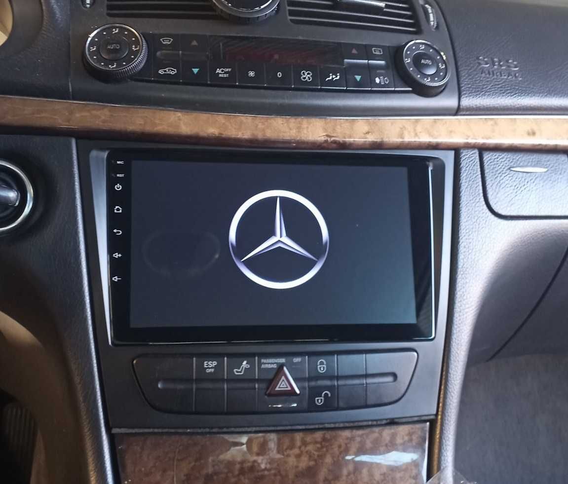 (NOVO) Rádio 2DIN 9" [4+32GB]• Mercedes Classe E (E220) • Android W211