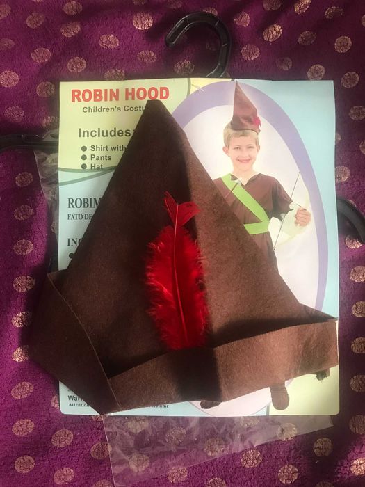 Fatos de carnaval disfarce de Robin Hood 7-10 anos
