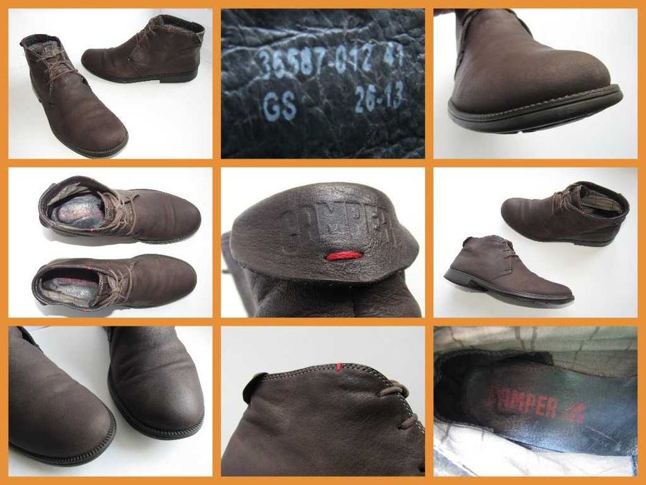 Ботинки, полуботинки ваксованные Camper Mil Neuman разм. 42 (27см)