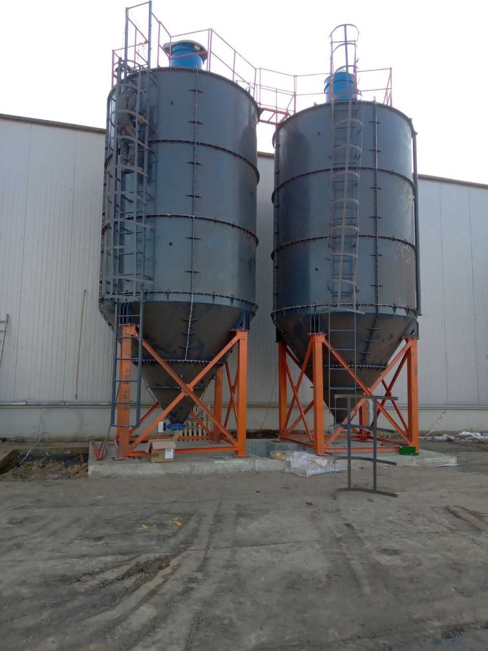 Silos 75 ton składany na cement, piasek, luzem, bunkier