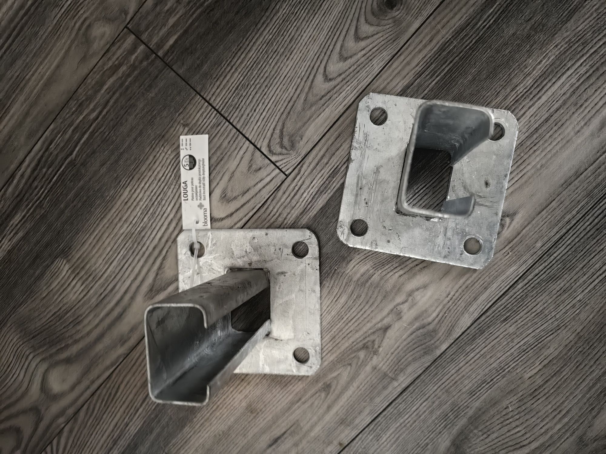 Podstawa stopka SŁUPKA OGRODZENIA PANELOWEGO 60x40mm  6szt