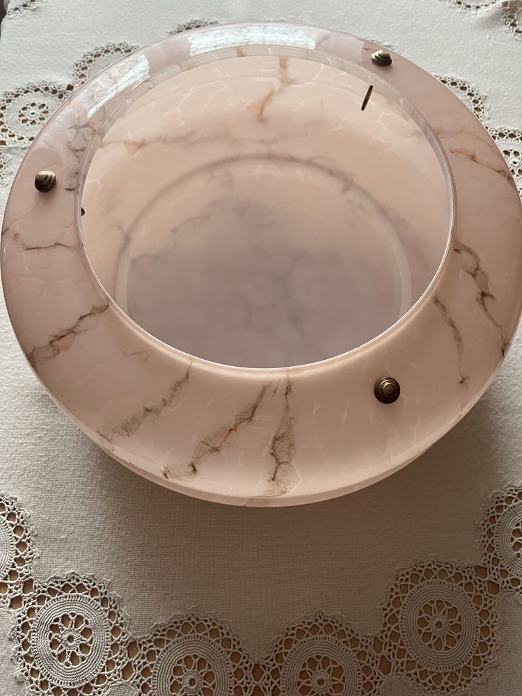 Lampa wisząca przedwojenna art deco ampla żyrandol antyk marmurek