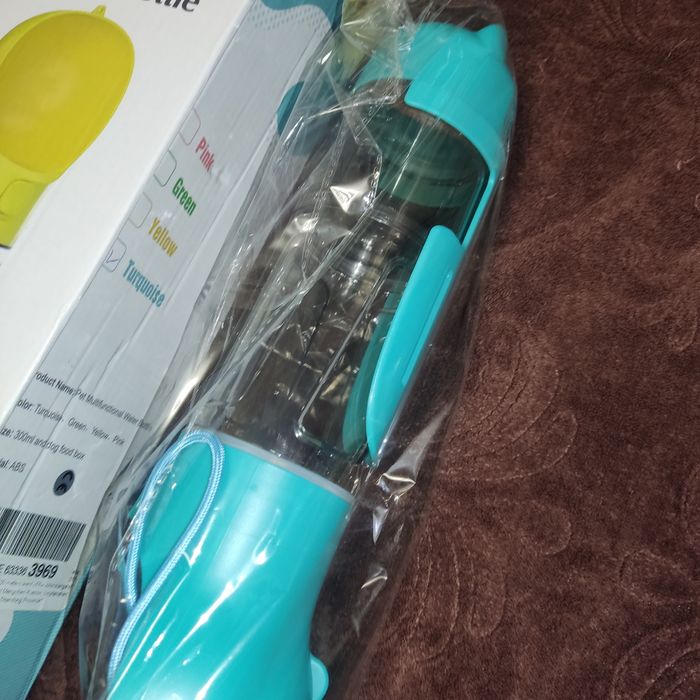 Портативна пляшка для собак поїлка 3 в 1