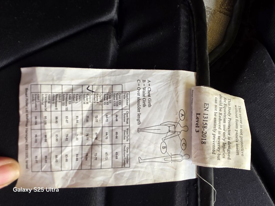 Kamizelka jeździecka ochronna STEEDS roz CM