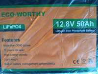 LiFePO4 12 V 50 Ah Eco-Worthy akumulatory 2szt NOWE 
Ekologiczna bater