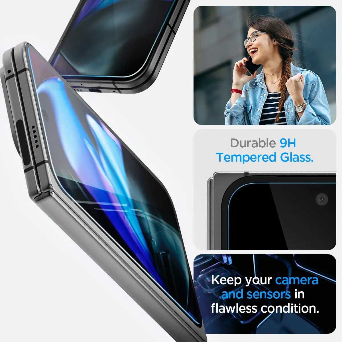 Защитное стекло Spigen Glas.tR EZ FIT 2-Pack  Google Pixel 9 Pro Fold