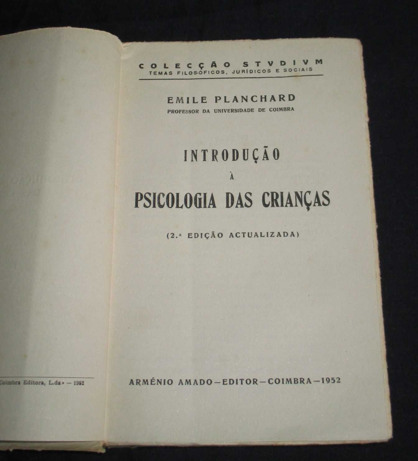 Livro Introdução à Psicologia das Crianças Emile Planchard