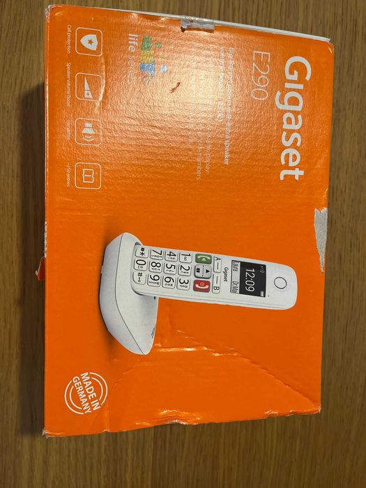 Telefone sem fios Gigaset E290 Branco - NOVO